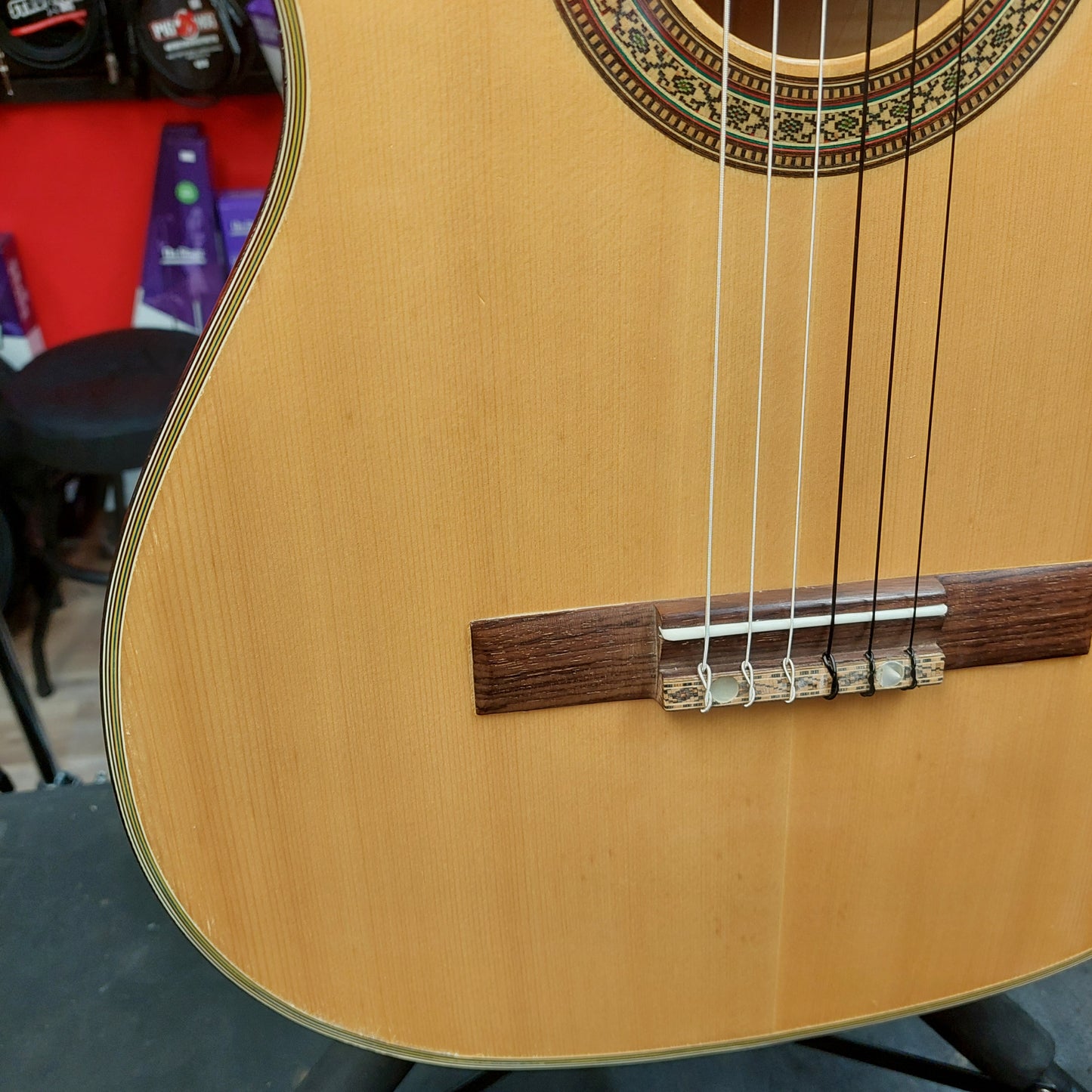 1970's Classical Nylon String Guitar Spruce Top, Rosewood Fingerboard - Natural "Made In Japan" SN# 681019