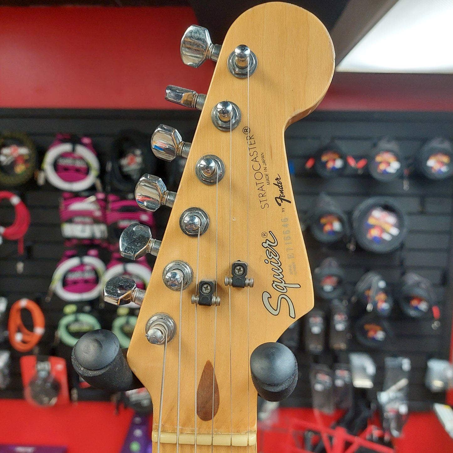 1987 Squier E Series Stratocaster Electric Guitar - Sunburst Finish "Made In Japan" SN# 716646