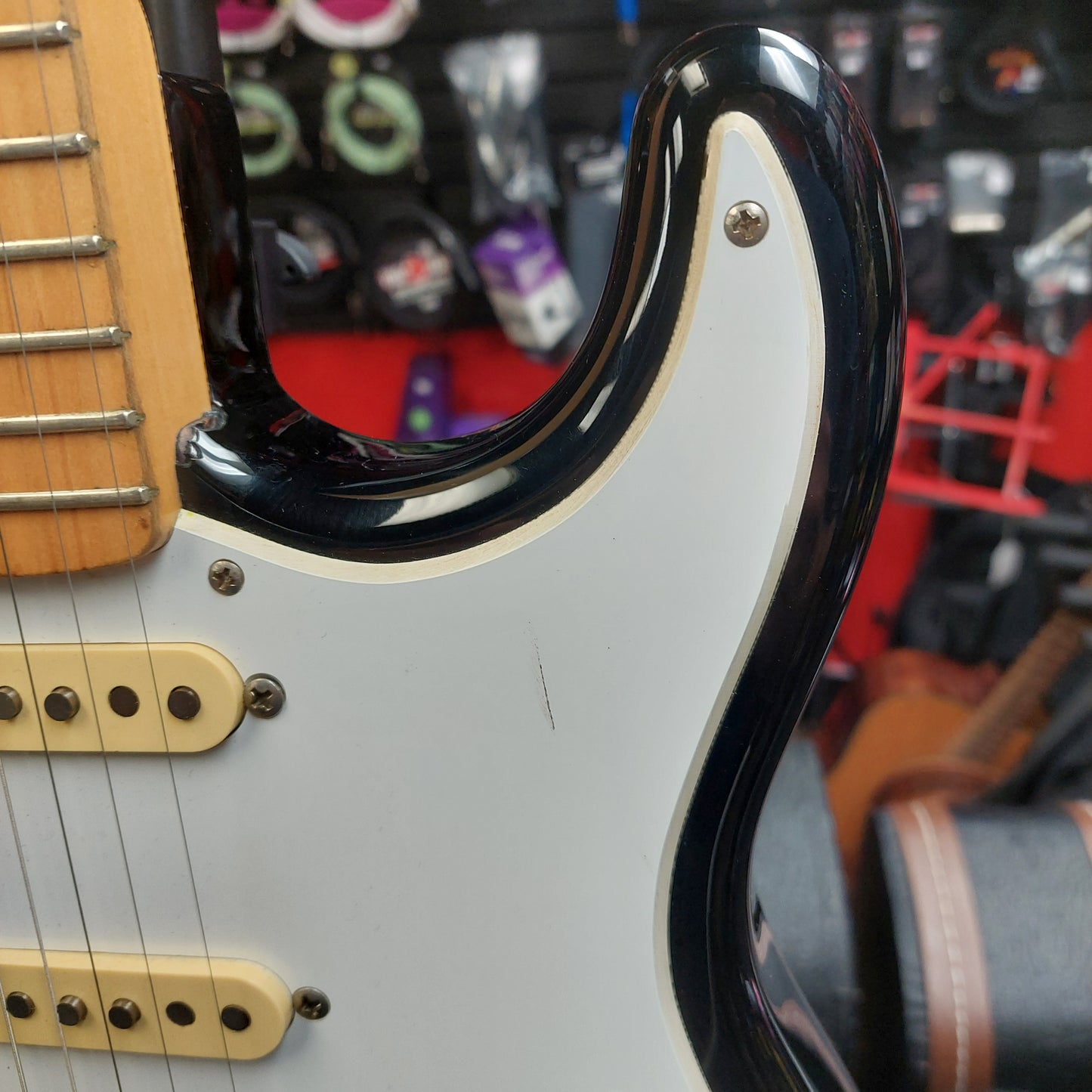 1987 Squier E Series Stratocaster Electric Guitar - Sunburst Finish "Made In Japan" SN# 716646
