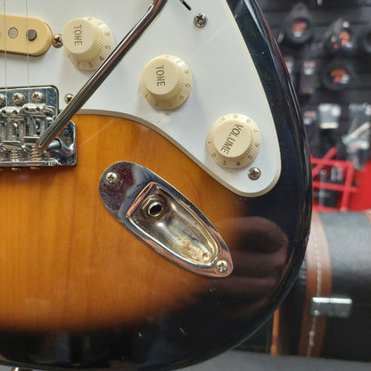 1987 Squier E Series Stratocaster Electric Guitar - Sunburst Finish "Made In Japan" SN# 716646