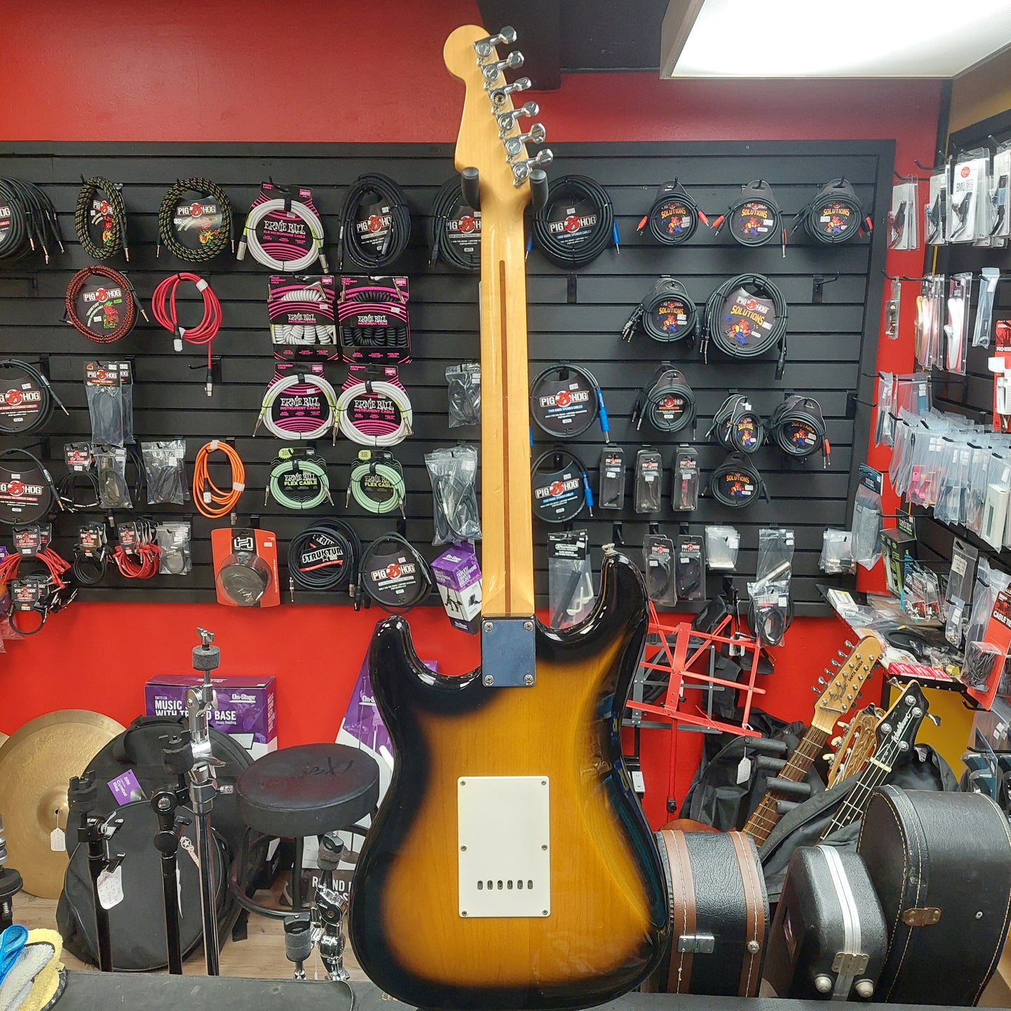 1987 Squier E Series Stratocaster Electric Guitar - Sunburst Finish "Made In Japan" SN# 716646