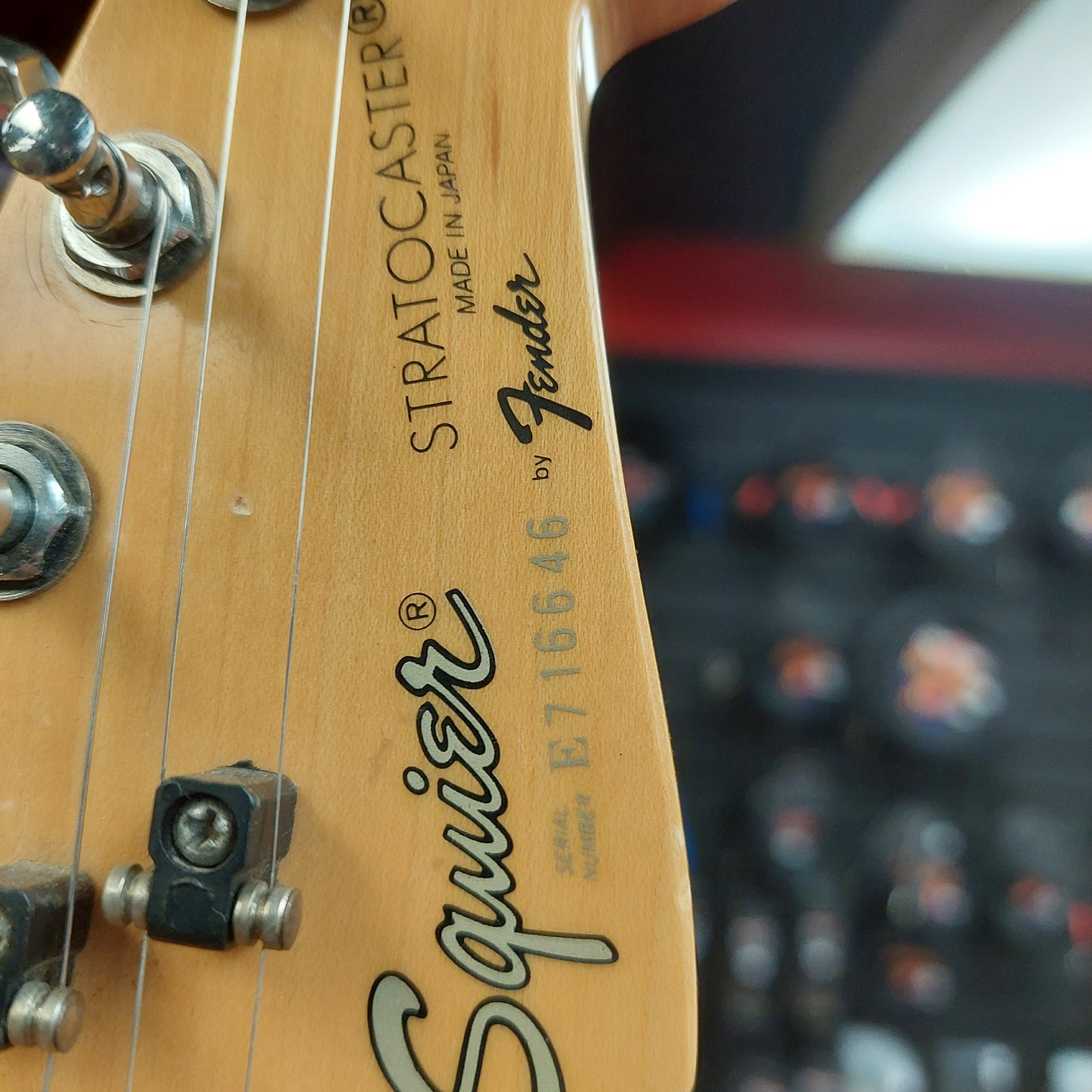1987 Squier E Series Stratocaster Electric Guitar - Sunburst Finish "Made In Japan" SN# 716646