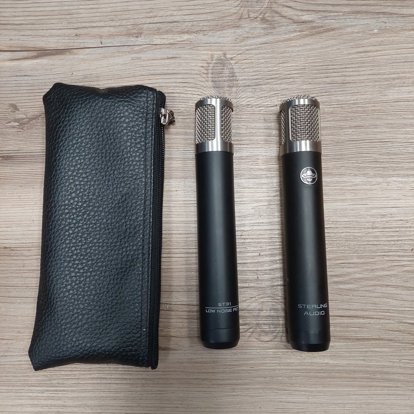 STERLING AUDIO ST31 LOW NOISE FET MICROPHONE SET w/ POUCH (USED)
