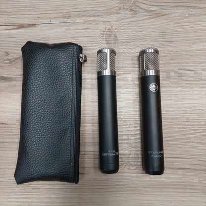 STERLING AUDIO ST31 LOW NOISE FET MICROPHONE SET w/ POUCH (USED)
