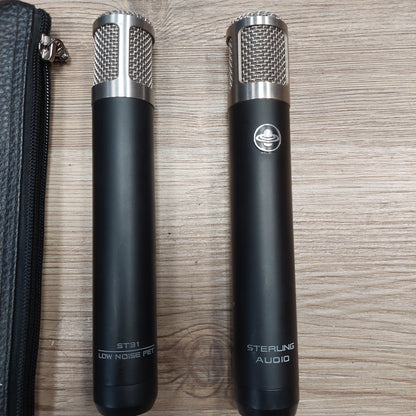 STERLING AUDIO ST31 LOW NOISE FET MICROPHONE SET w/ POUCH (USED)