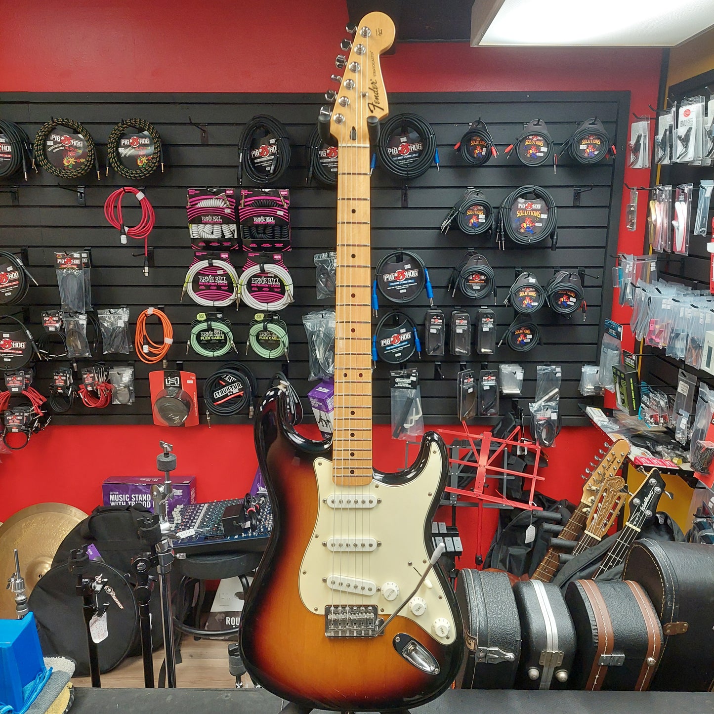 2012 Fender Standard Stratocaster Electric Guitar, Maple Fingerboard - Brown Sunburst "Made In Mexico" SN# MX12221162