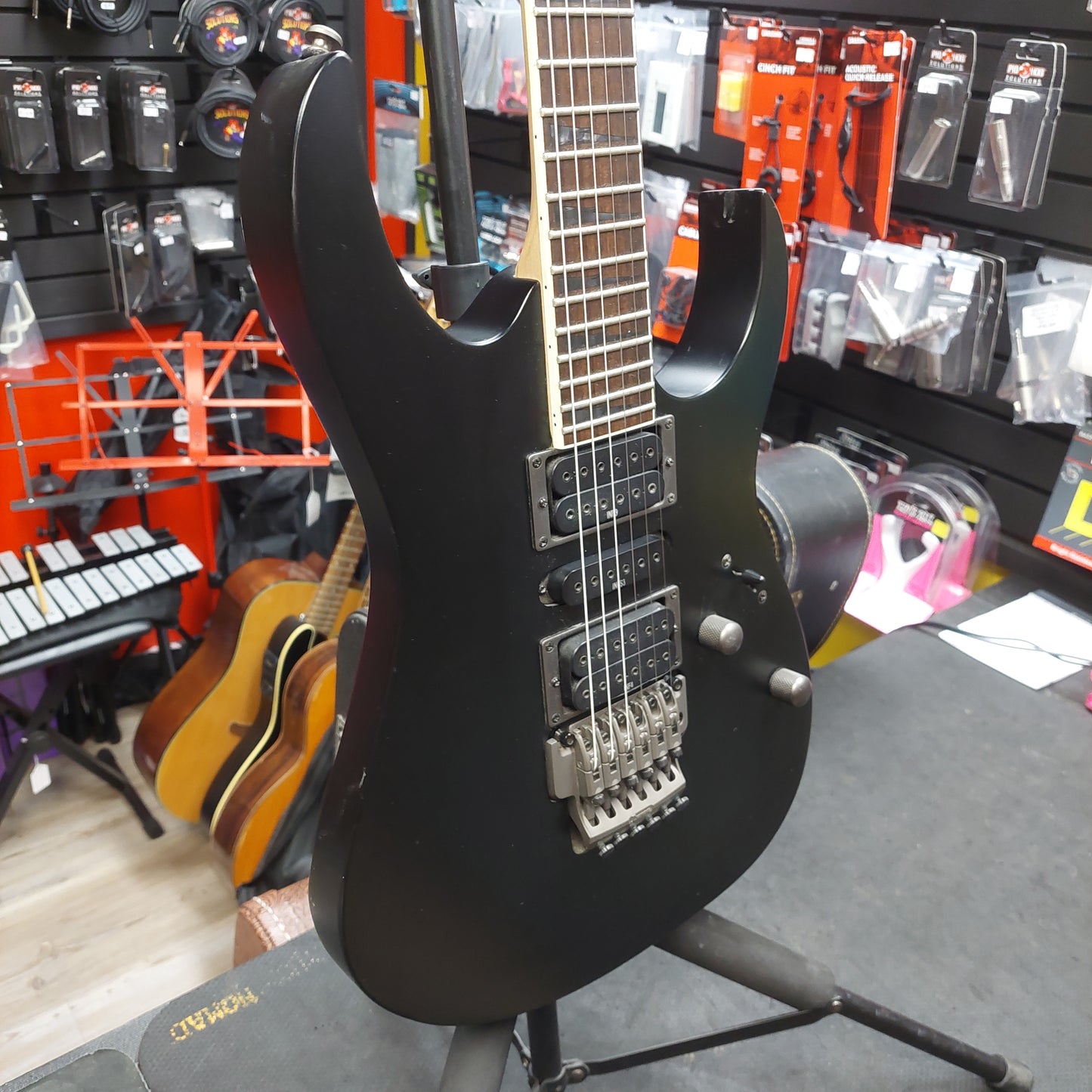 2008 Ibanez RG5EX1 Series Electric Guitar - Matte Black SN# I080515621