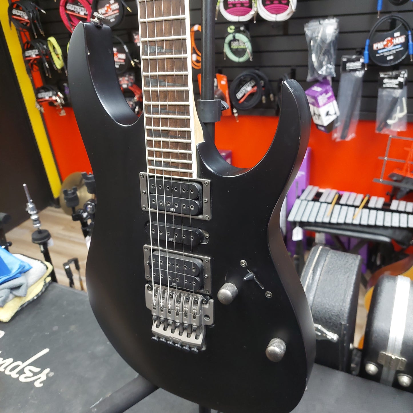 2008 Ibanez RG5EX1 Series Electric Guitar - Matte Black SN# I080515621