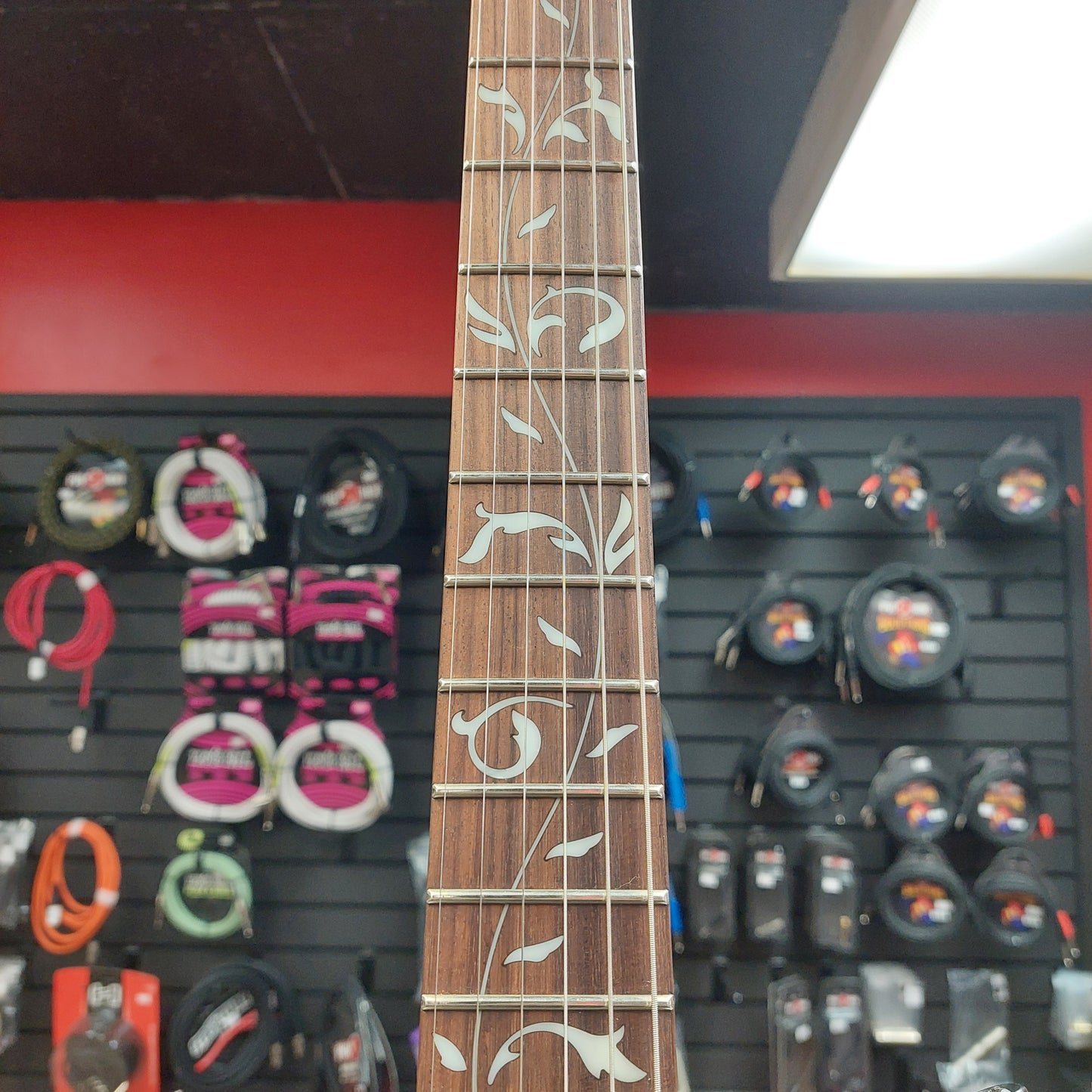 2016 Ibanez JEMJRL 1P-01 Steve Vai Signature "Left Handed" Electric Guitar - White SN# I160414806 "Sold As Is Has Body Damage"