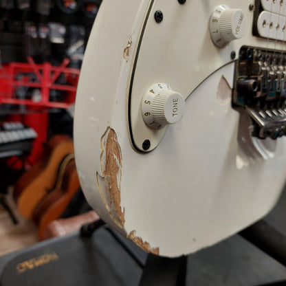 2016 Ibanez JEMJRL 1P-01 Steve Vai Signature "Left Handed" Electric Guitar - White SN# I160414806 "Sold As Is Has Body Damage"