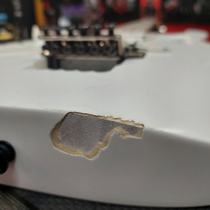 2016 Ibanez JEMJRL 1P-01 Steve Vai Signature "Left Handed" Electric Guitar - White SN# I160414806 "Sold As Is Has Body Damage"