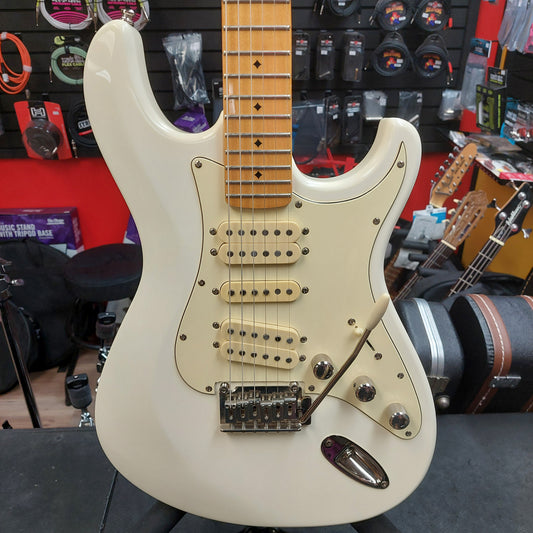 2016 Dean Zelinsky Tagliare Z-Glide HSH Electric Guitar - White w/ Tweed Hardcase "Made In USA" SN# S1600282