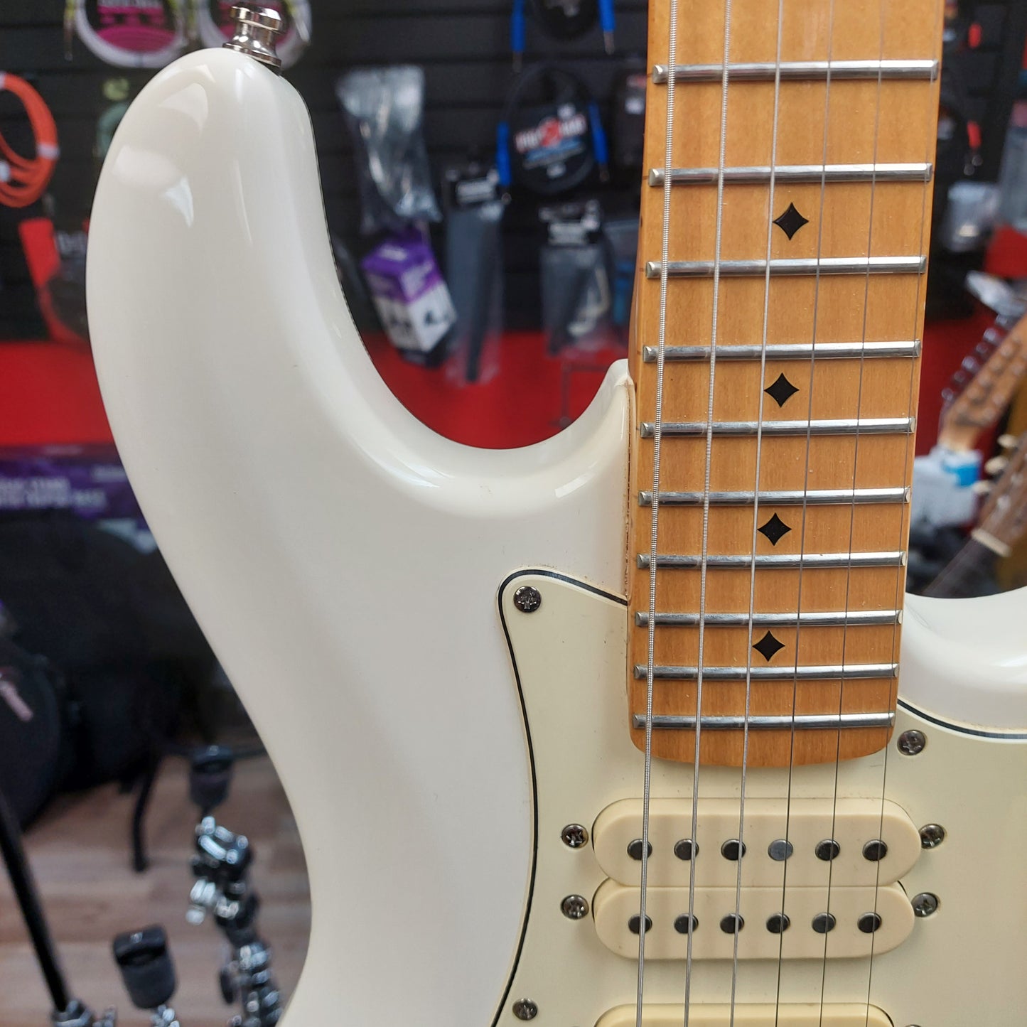 2016 Dean Zelinsky Tagliare Z-Glide HSH Electric Guitar - White w/ Tweed Hardcase "Made In USA" SN# S1600282