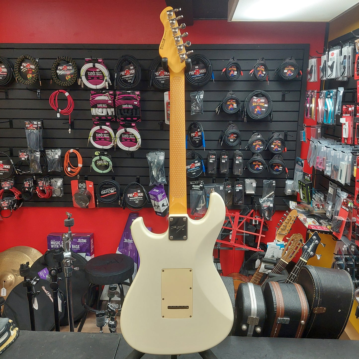 2016 Dean Zelinsky Tagliare Z-Glide HSH Electric Guitar - White w/ Tweed Hardcase "Made In USA" SN# S1600282