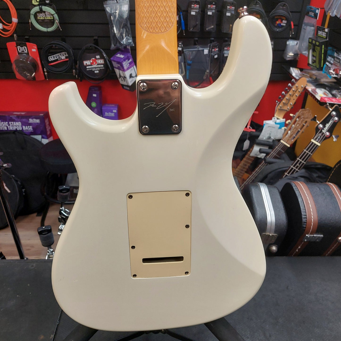 2016 Dean Zelinsky Tagliare Z-Glide HSH Electric Guitar - White w/ Tweed Hardcase "Made In USA" SN# S1600282