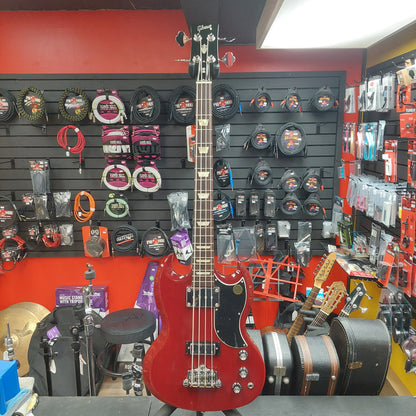 2008 Gibson SG Standard Short Scale Bass USA – Cherry Finish w/ Gibson Hardcase "Made In USA" SN#  03478606
