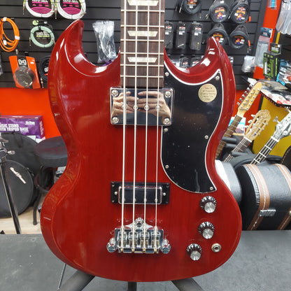 2008 Gibson SG Standard Short Scale Bass USA – Cherry Finish w/ Gibson Hardcase "Made In USA" SN#  03478606