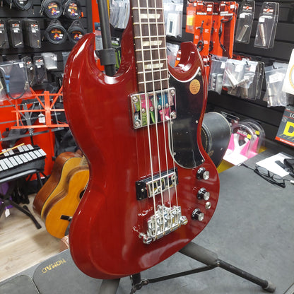 2008 Gibson SG Standard Short Scale Bass USA – Cherry Finish w/ Gibson Hardcase "Made In USA" SN#  03478606