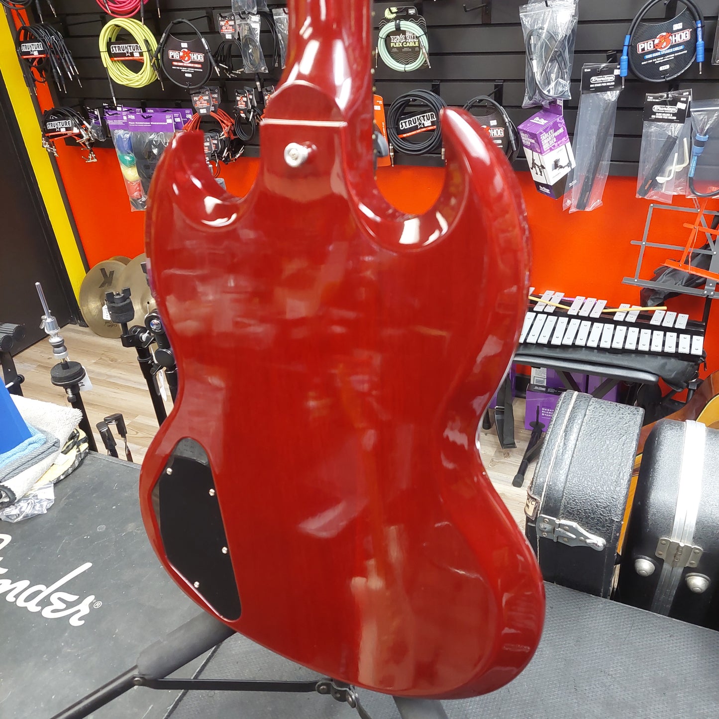 2008 Gibson SG Standard Short Scale Bass USA – Cherry Finish w/ Gibson Hardcase "Made In USA" SN#  03478606