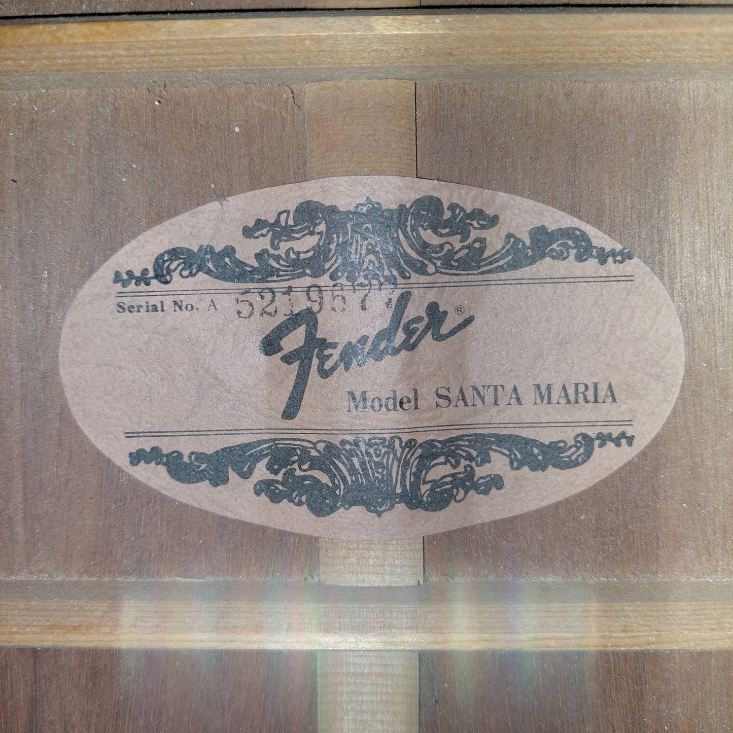 1988-1992 Fender Santa Maria 12-String Acoustic Guitar - Natural "Made In Korea" SN # 5219677