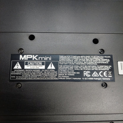 AKAI MPK mini MIDI Keyboard - Black w/ USB Cable & Custom Dice Knob (USED) SN# (21)A12108249387407