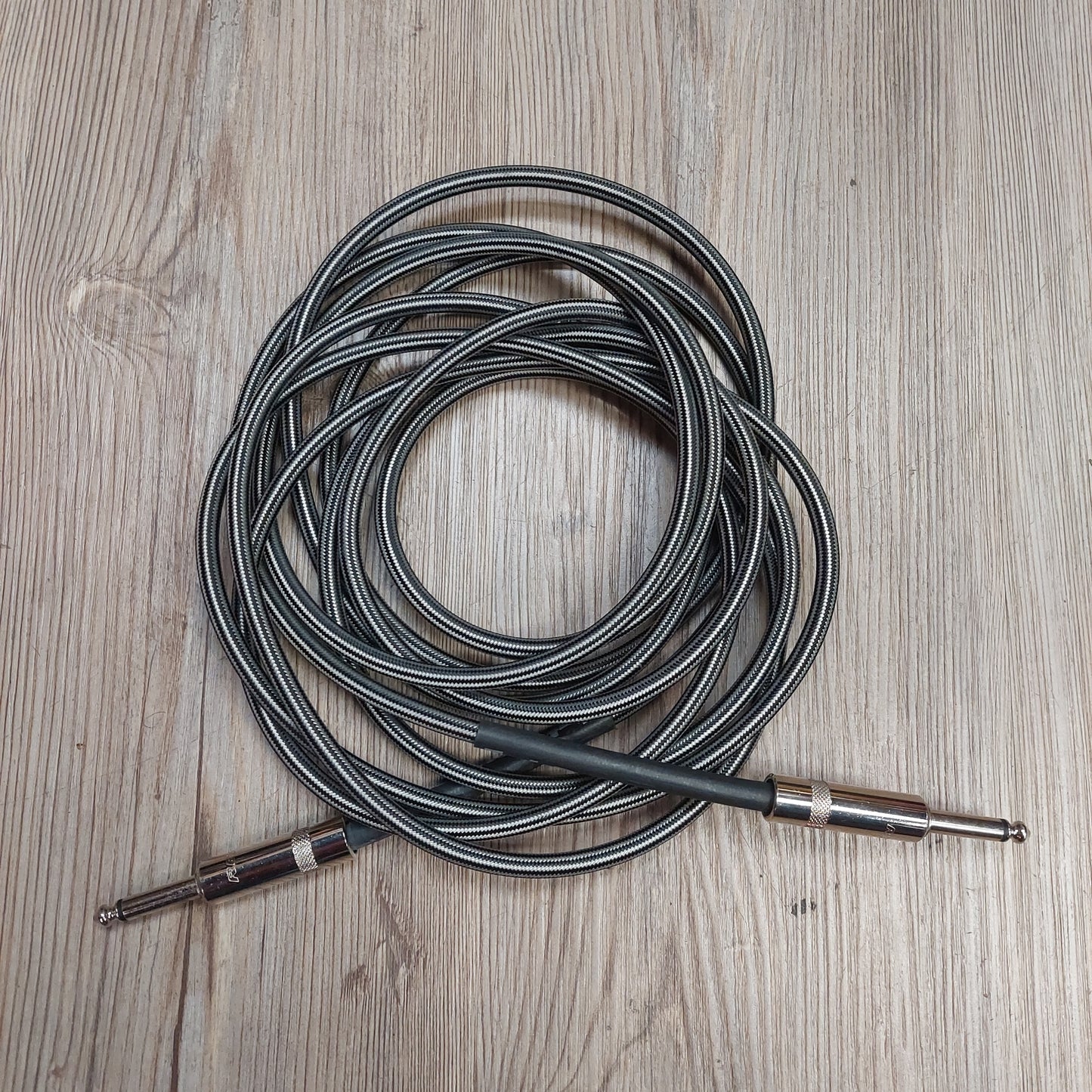 Fat Boy Pro Instrument Cable Braided 15 Feet - Gray