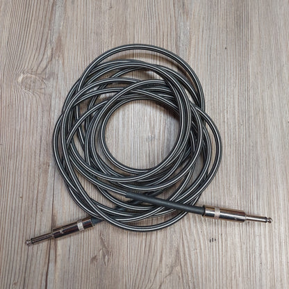Fat Boy Pro Instrument Cable Braided 15 Feet - Gray