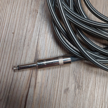 Fat Boy Pro Instrument Cable Braided 15 Feet - Gray