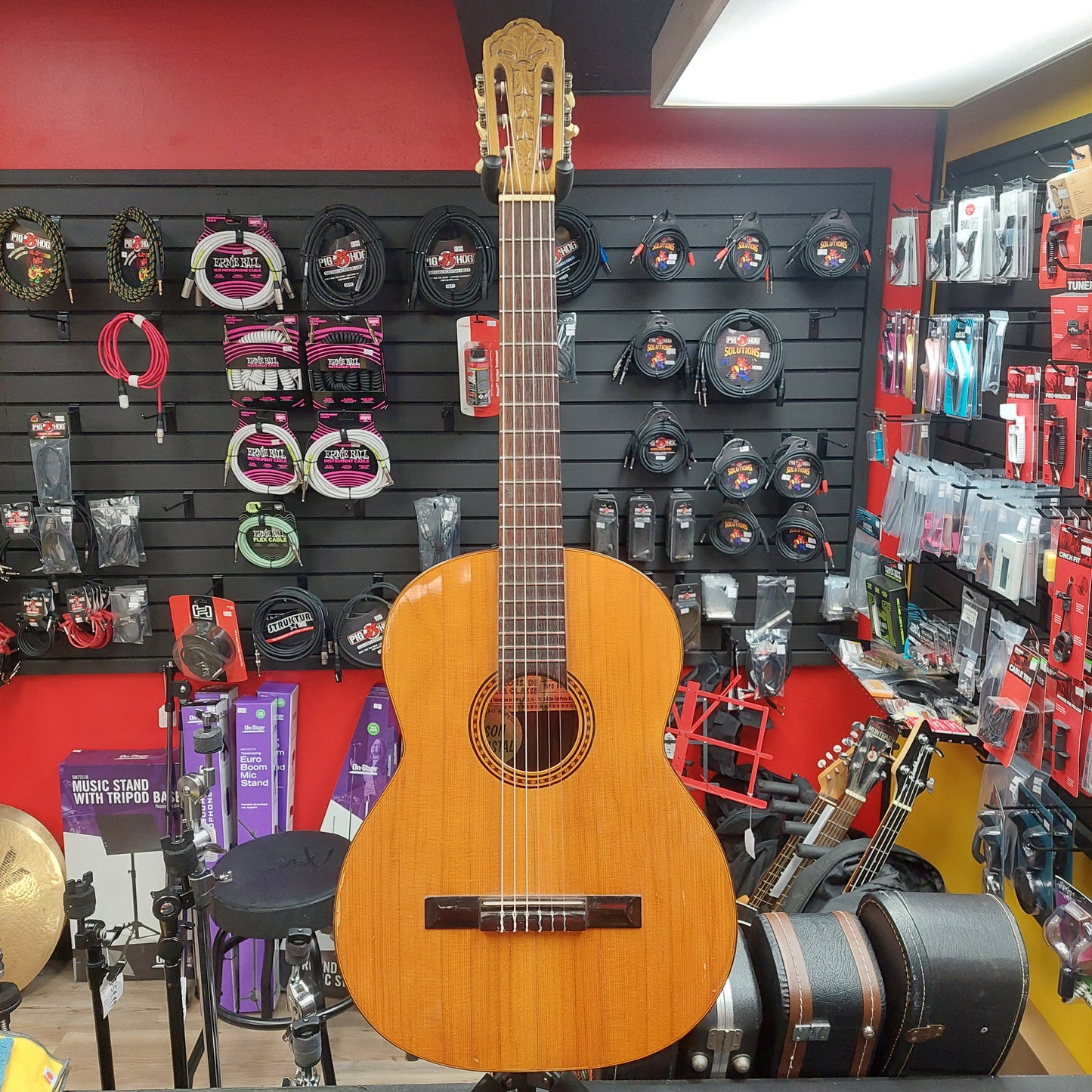 1960's-1970's Di Giorgio No. 34 Classical Guitar - Natural Gloss (USED) "Made In Sao Paulo Brazil" (Has Body Damage Sold As Is)