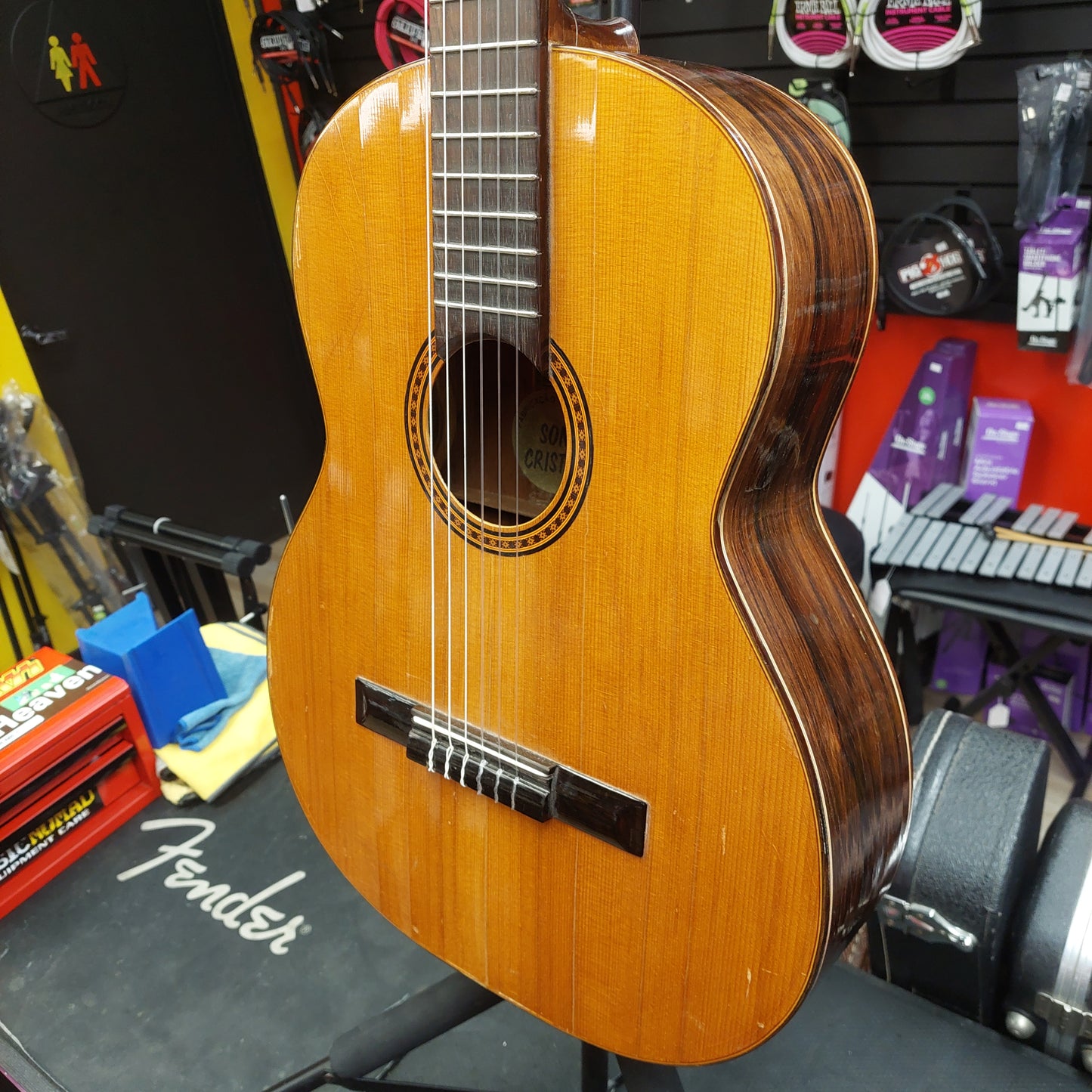 1960's-1970's Di Giorgio No. 34 Classical Guitar - Natural Gloss (USED) "Made In Sao Paulo Brazil" (Has Body Damage Sold As Is)