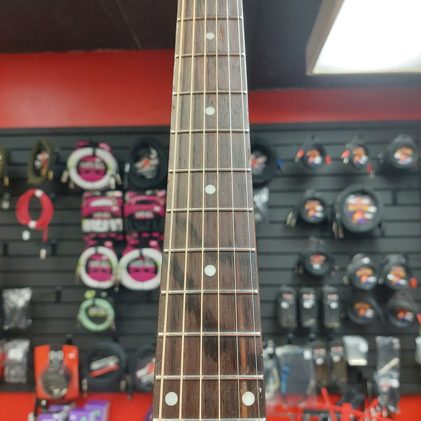 2017 Fender California Series Alkaline Trio Malibu Parlor Acoustic Guitar - Mahogany SN# CSG17000780 "Sold As Is" Has Broken Head On Machine Head Tuner