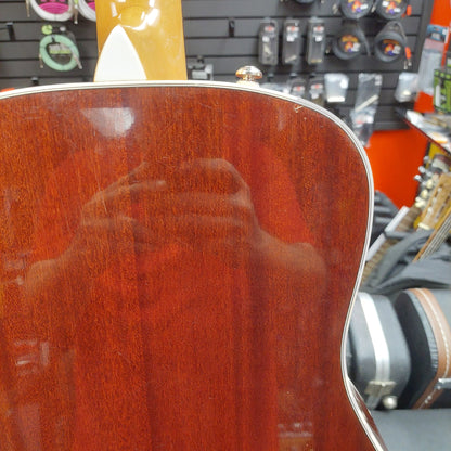 2017 Fender California Series Alkaline Trio Malibu Parlor Acoustic Guitar - Mahogany SN# CSG17000780 "Sold As Is" Has Broken Head On Machine Head Tuner