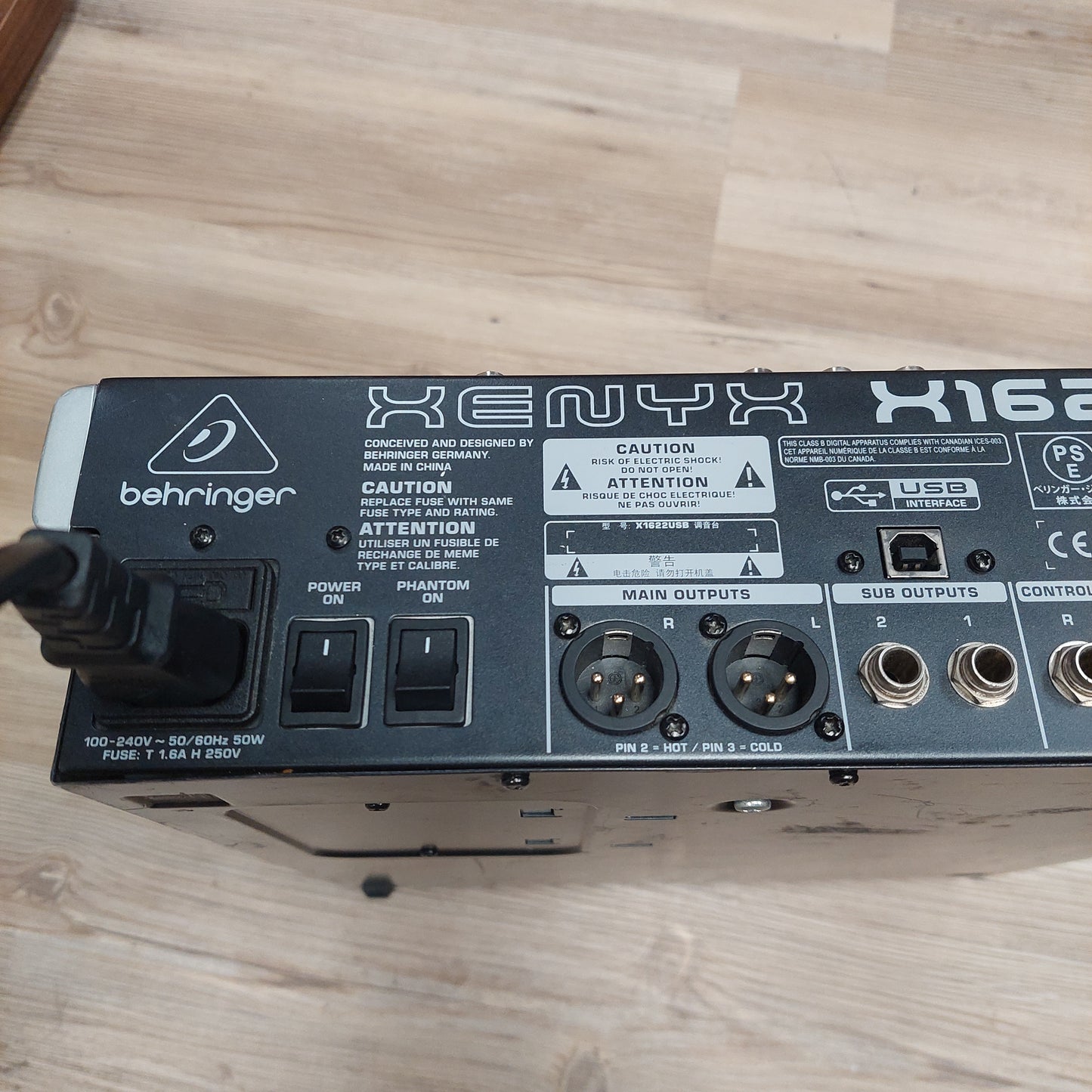 Behringer X1622 Mixing Board w/ Power Cable (USED)