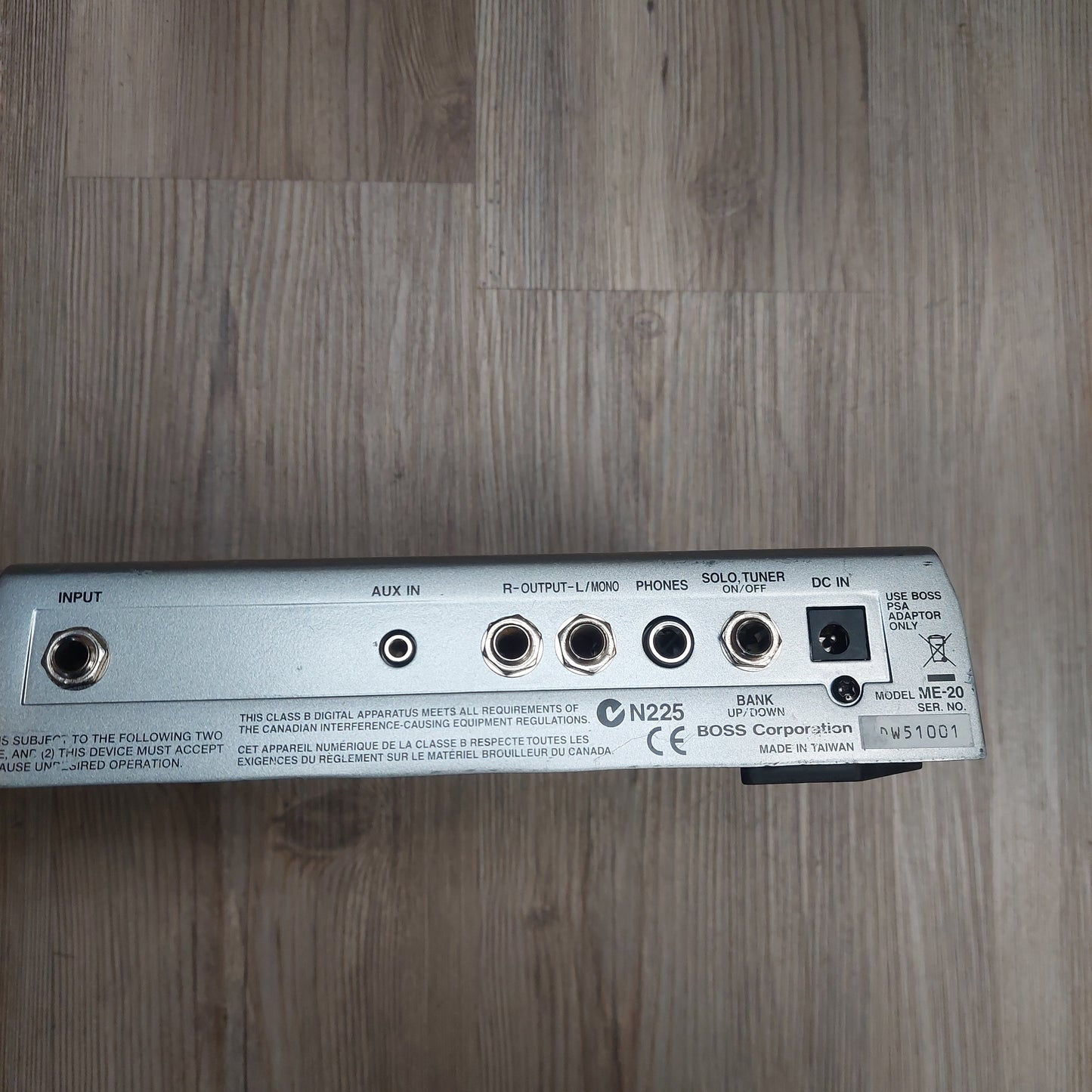 Boss ME-20 Guitar Effects Pedal w/ Danelectro Power Supply (USED) SN# DW51001