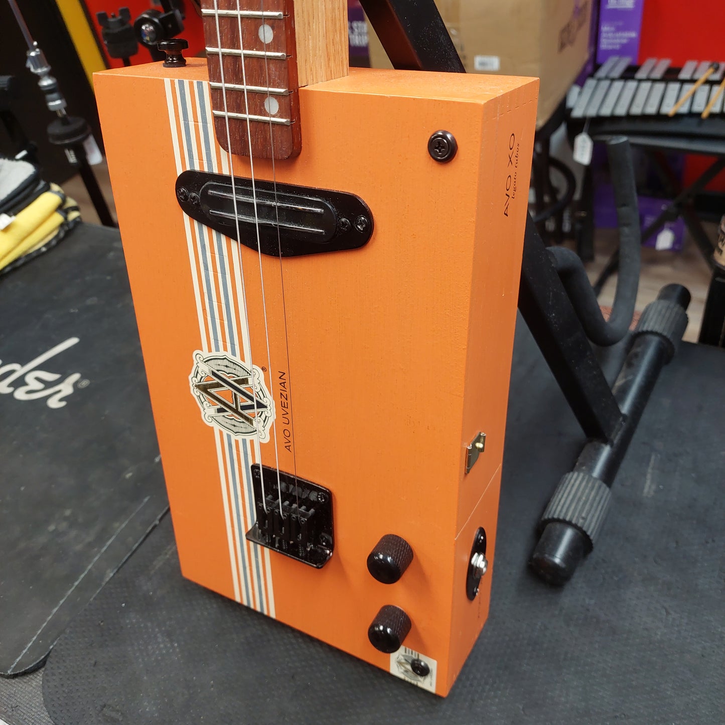 Gerry Edmonds 3-String Avo Uvezian Cigar Box Guitar "Made In Hemet California" SN# G284