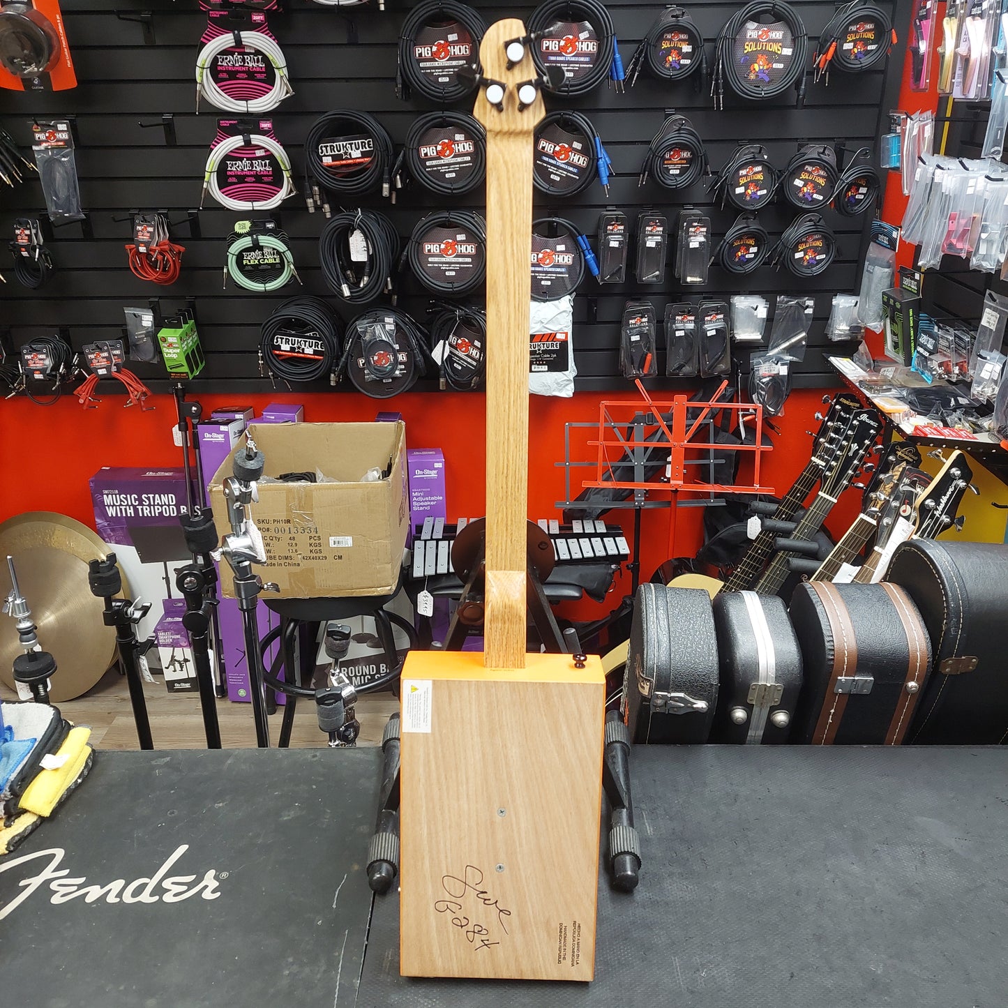 Gerry Edmonds 3-String Avo Uvezian Cigar Box Guitar "Made In Hemet California" SN# G284