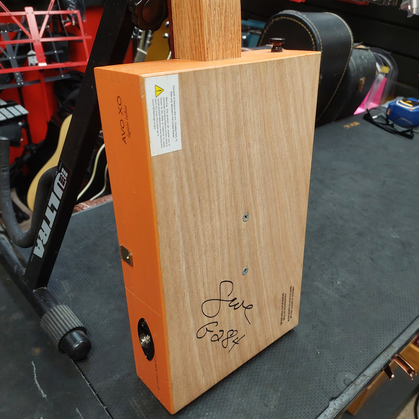 Gerry Edmonds 3-String Avo Uvezian Cigar Box Guitar "Made In Hemet California" SN# G284