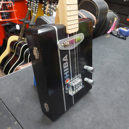 Gerry Edmonds Cohiba Black Cigar Box Electric Concert Ukulele "Made In Hemet California" SN# U157