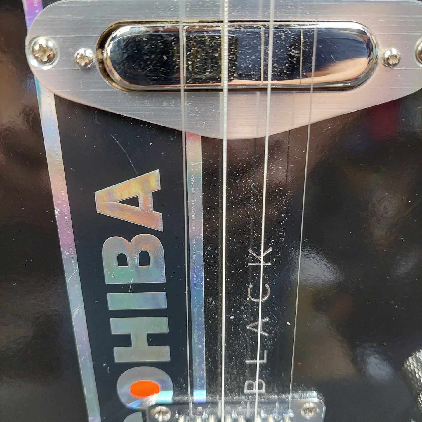 Gerry Edmonds Cohiba Black Cigar Box Electric Concert Ukulele "Made In Hemet California" SN# U157