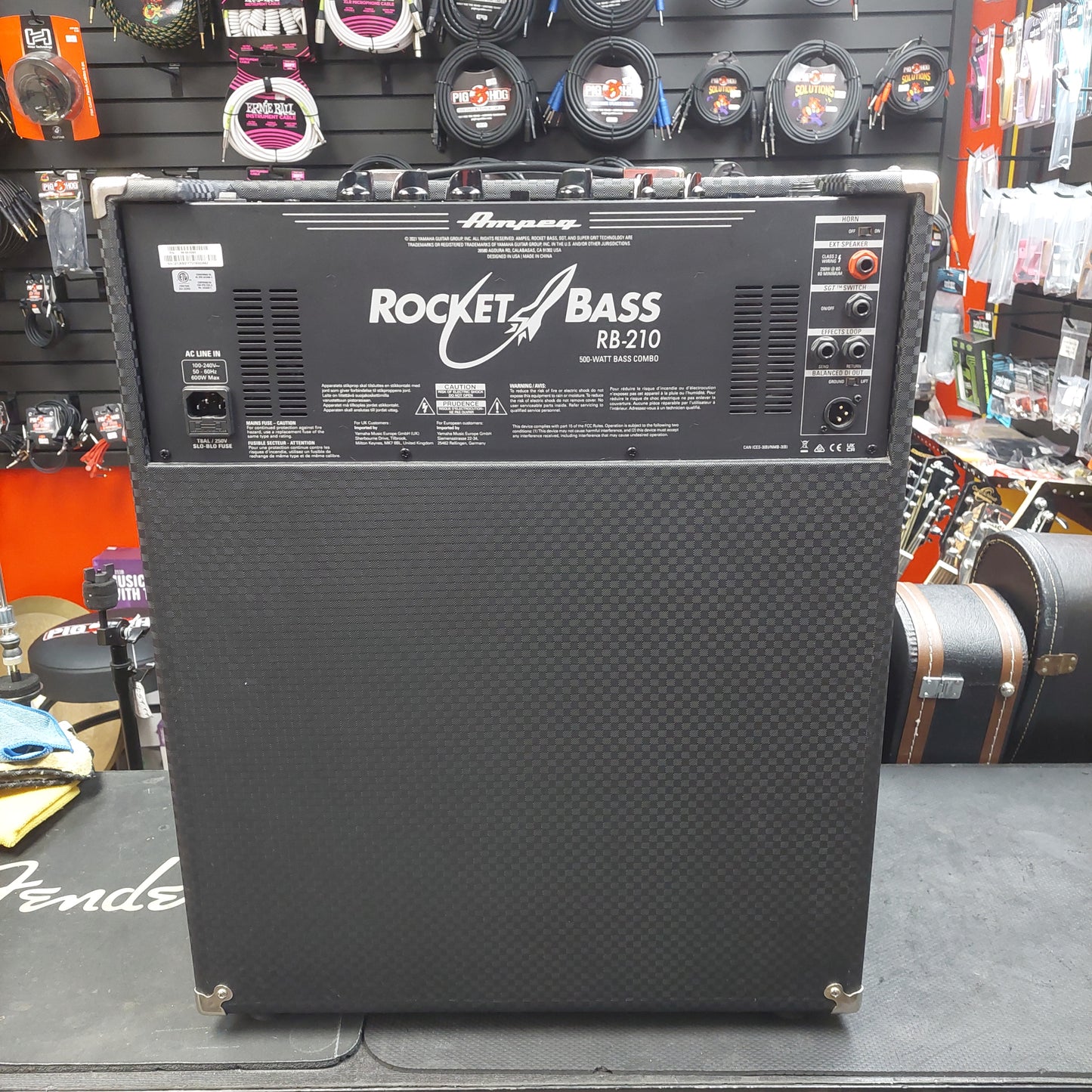 2021 Ampeg RB-210 Rocket Bass Combo Amplifier, 500 watt, 2x10” Speakers (USED) SN# (21)RB51F7218000682