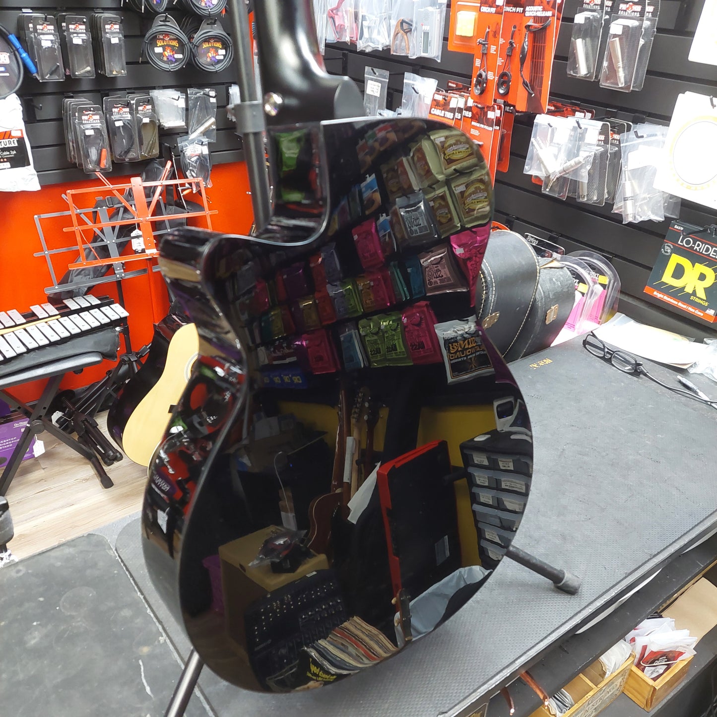 2025 Ibanez AEG5012-BK 12-String Acoustic Guitar - Black Gloss SN# 2Y03GS250104628