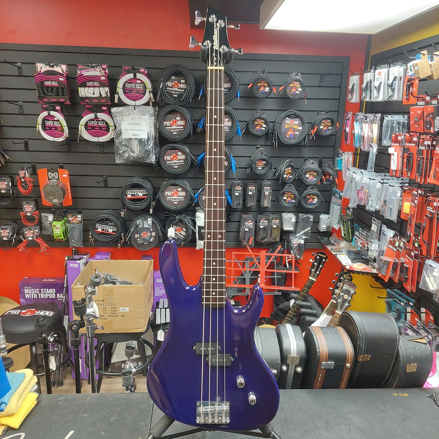 1999-2000 Washburn XB-100 4-String Bass Guitar - Metallic Purple (USED)