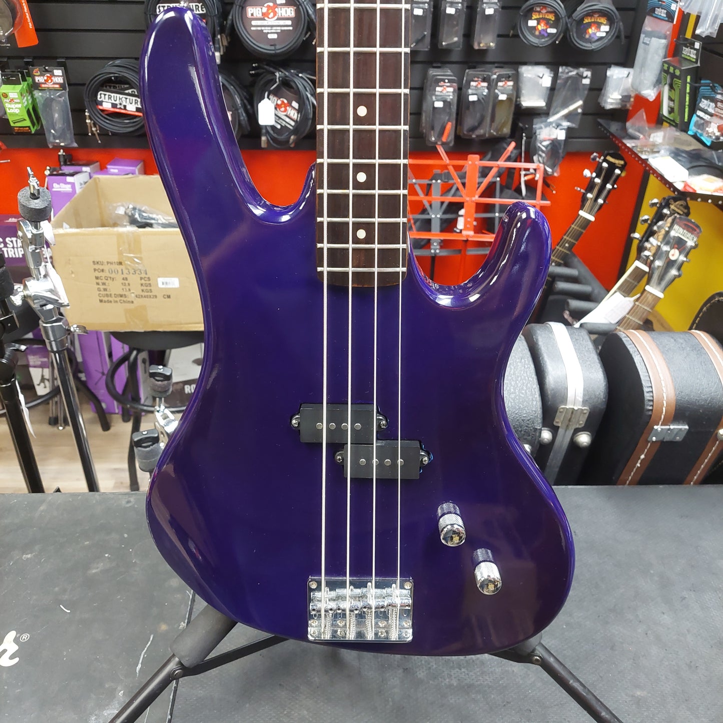 1999-2000 Washburn XB-100 4-String Bass Guitar - Metallic Purple (USED)