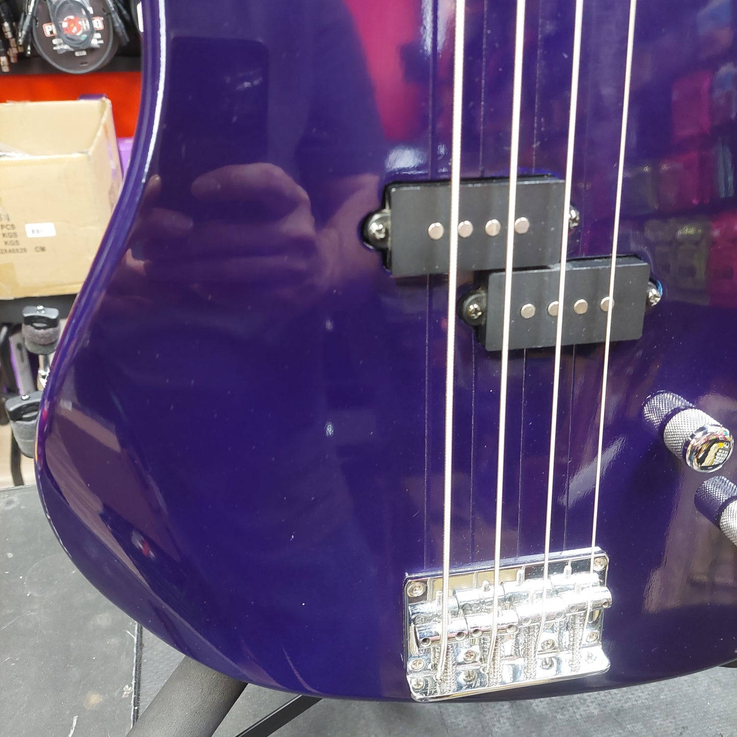 1999-2000 Washburn XB-100 4-String Bass Guitar - Metallic Purple (USED)