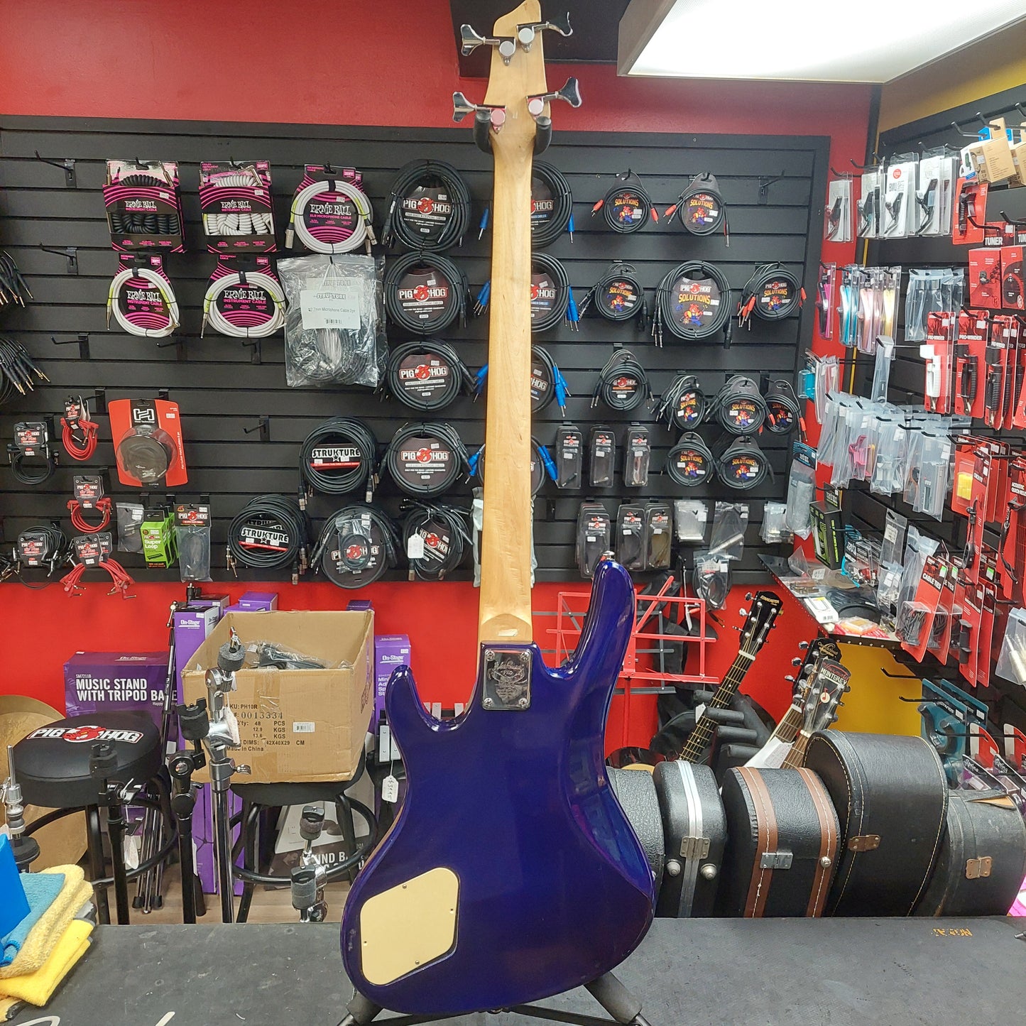 1999-2000 Washburn XB-100 4-String Bass Guitar - Metallic Purple (USED)