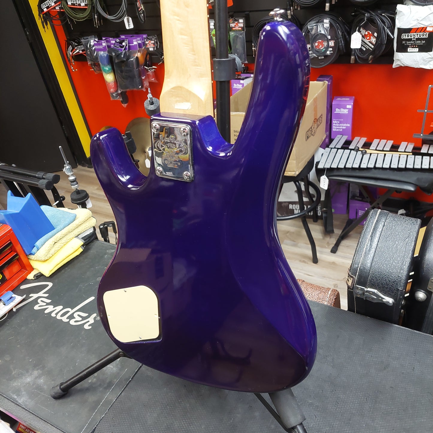1999-2000 Washburn XB-100 4-String Bass Guitar - Metallic Purple (USED)