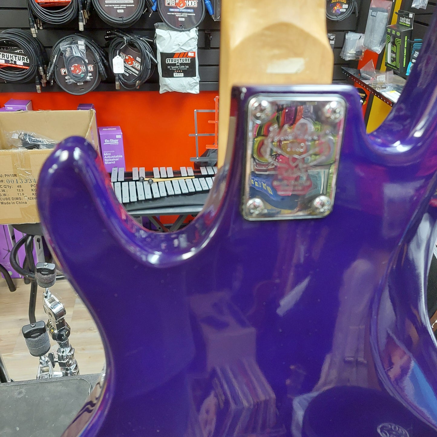 1999-2000 Washburn XB-100 4-String Bass Guitar - Metallic Purple (USED)