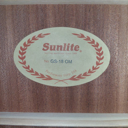 Sunlite GS-18 OM 41" OM Style 6-String Acoustic Guitar - Natural
