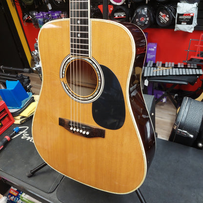Esteban AG100 Acoustic/Electric Dreadnought Guitar - Natural Finish (USED)