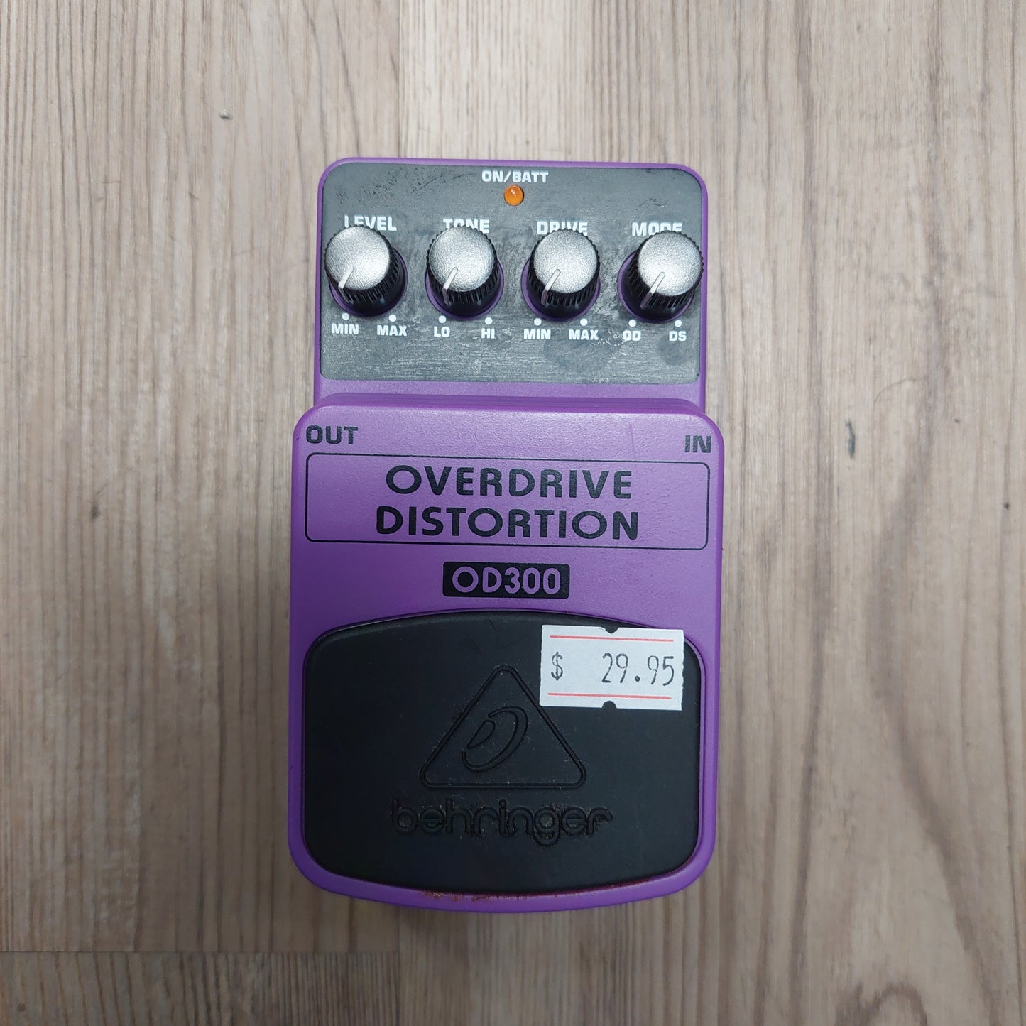 2018 BEHRINGER OD300 OVERDRIVE DISTORTION EFFECTS PEDAL (SN# S180904074601)